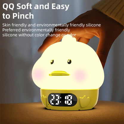 Night Light for Kids - Duck-Shaped Night Light - Temperature Display - RGB Color Change - Wake-Up Timer - V1188-ZXY-10522