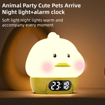 Night Light for Kids - Duck-Shaped Night Light - Temperature Display - RGB Color Change - Wake-Up Timer - V1188-ZXY-10522