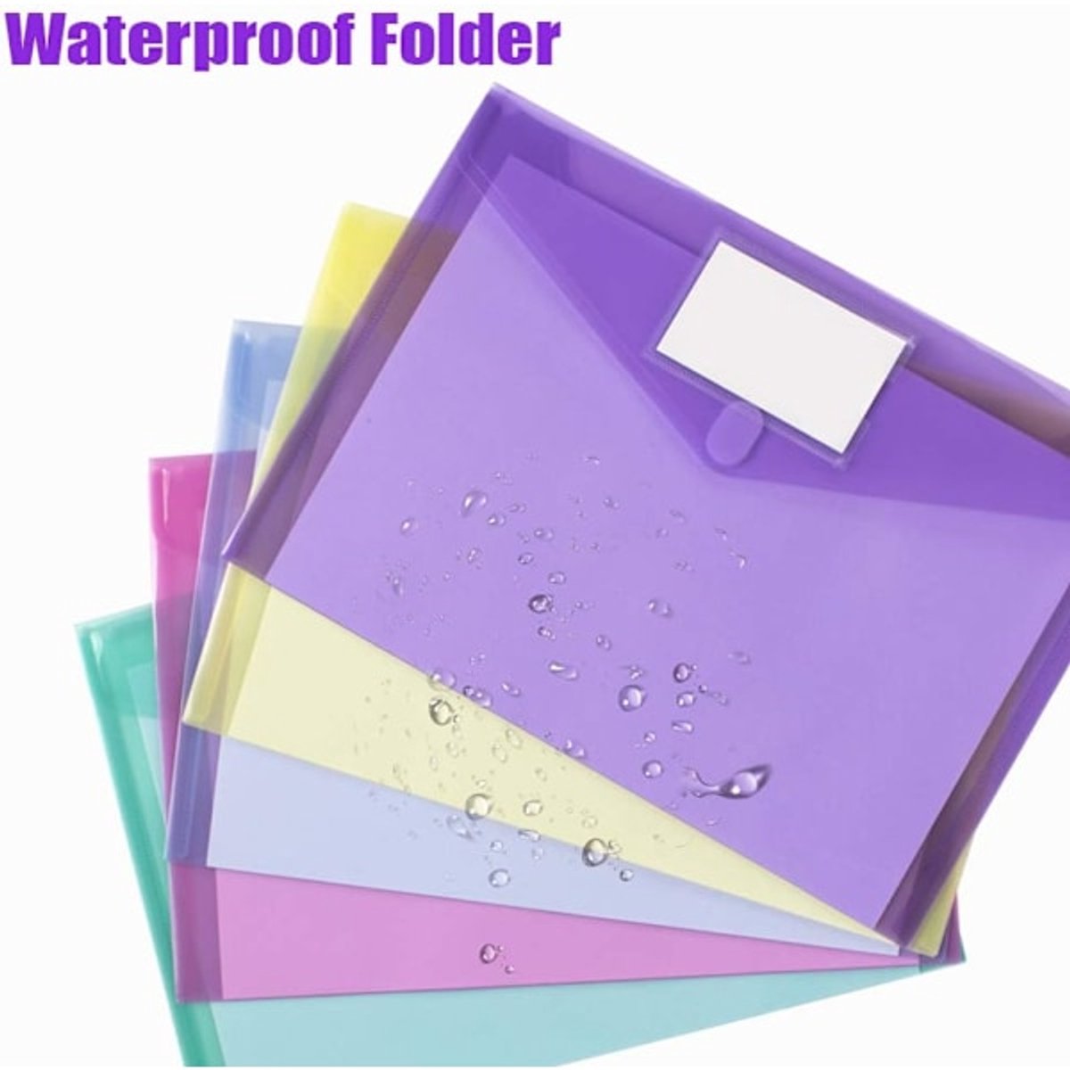 A4 folders - Buttons - Colored envelopes - Pack of 10 V1188-ZXY-10527