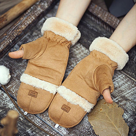 Gloves - Women's Gloves - Warm Gloves - Fingerless Gloves - Suitable for walking, commuting, running, hiking, V1188-ZXY-10528