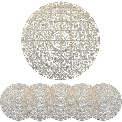 Restaurant placemats - round - 6-pack V1188-ZXY-10545