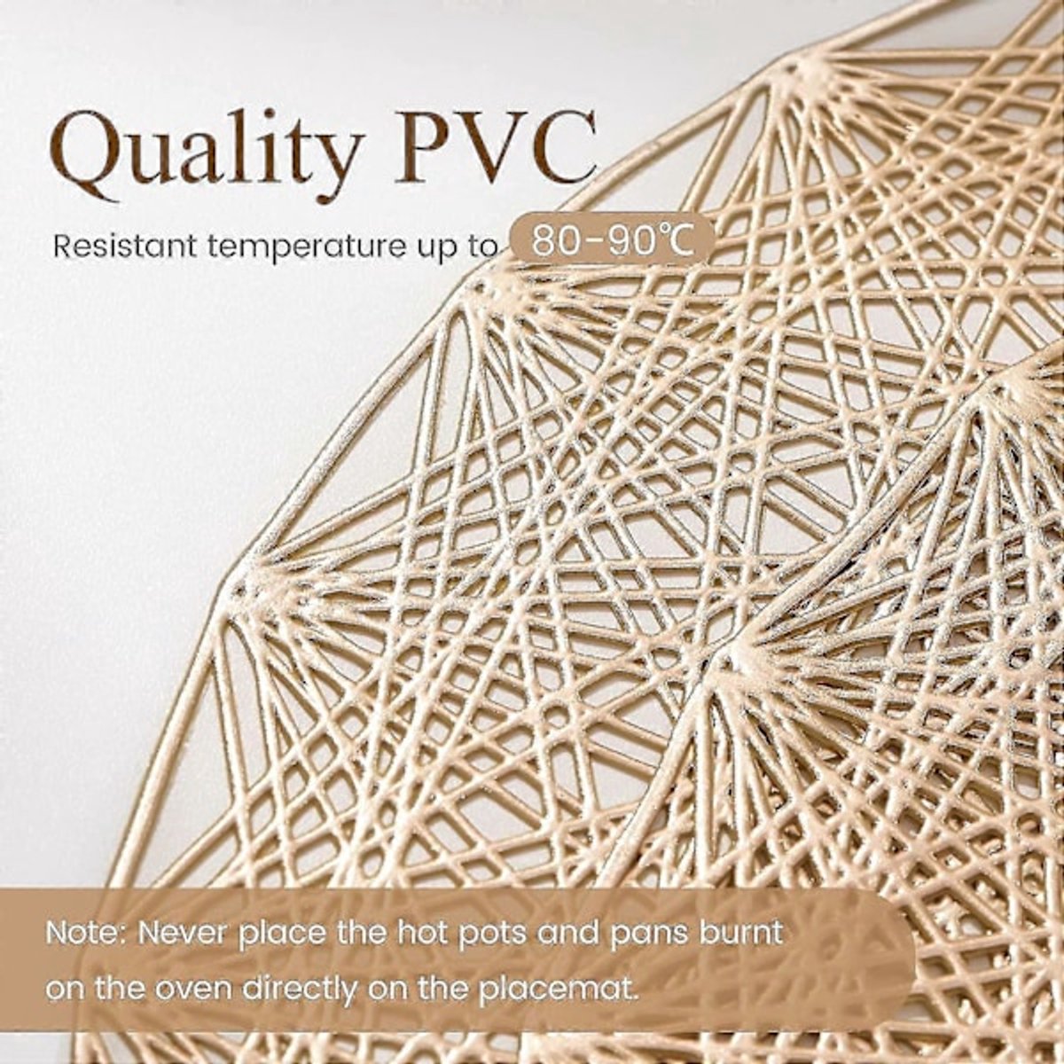 Restaurant placemats - round - 6-pack V1188-ZXY-10545