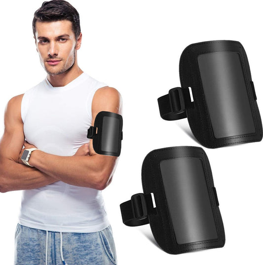 Card Holder - Arm ID Holder - Horizontal - PU Card Holder - Black 2 pieces V1188-ZXY-10548