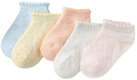 Baby socks - (5 pairs) - Socks - Children's socks - 100% cotton baby socks - Suitable for toddlers and V1188-ZXY-10554