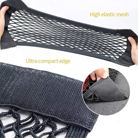 Car Trunk Storage Net (2-Pack) - Storage Bag 50*25cm - With Velcro - Car Seat Storage Net - Universal Net Bag V1188-ZXY-10555