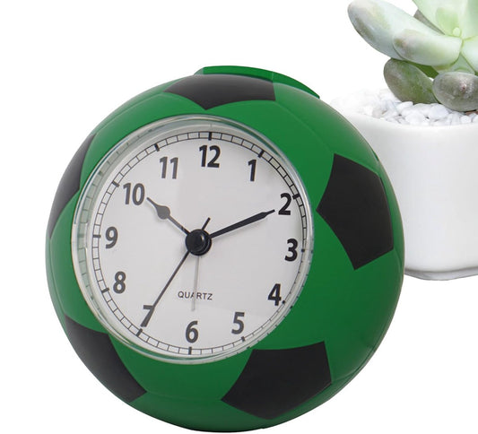Football Alarm Clock - Silent - Non-ticking Desk Clock | Kids Bedside Clock | Cute football design, V1188-ZXY-10566