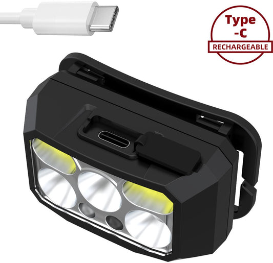 Headlamp LED Rechargeable - Headlight - 2-Pack LED Headlamp - Rechargeable - Ultralight, High Brightness - V1188-ZXY-10568