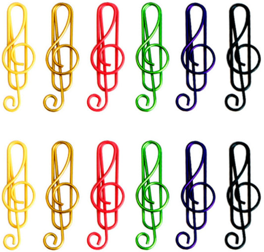 Paperclips - Note Shape - Metal Paperclips - Office Supplies - Folders - Writing Instruments - 100 Pieces V1188-ZXY-10573