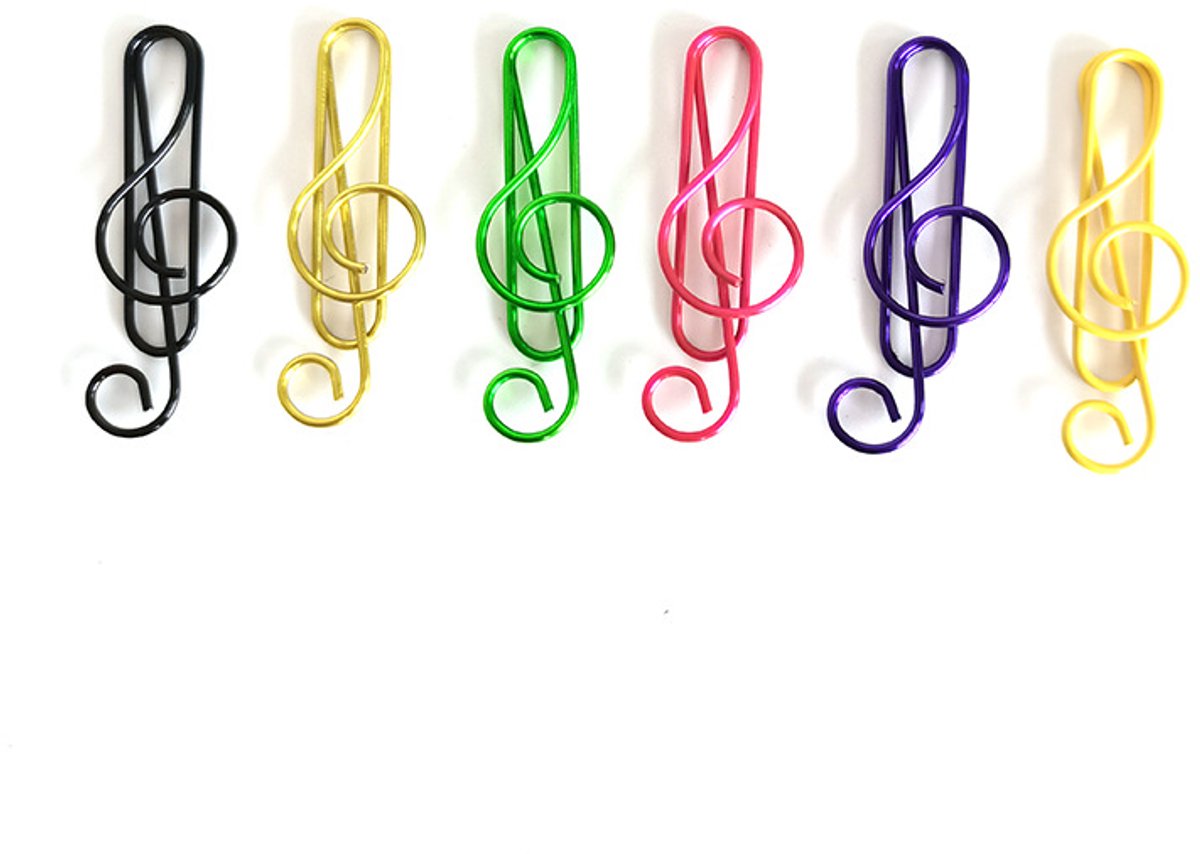 Paperclips - Note Shape - Metal Paperclips - Office Supplies - Folders - Writing Instruments - 100 Pieces V1188-ZXY-10573