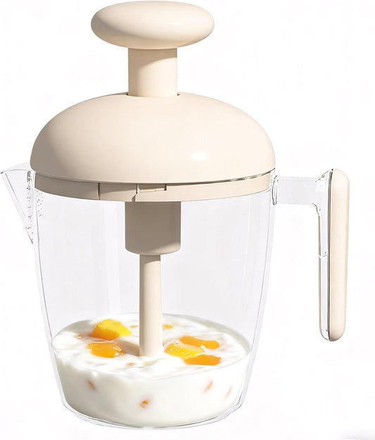 Mixing Cup - Blender - Kitchen Tool - Whisk - Hand Press - Transparent Housing - Portable - Suitable for V1188-ZXY-10585