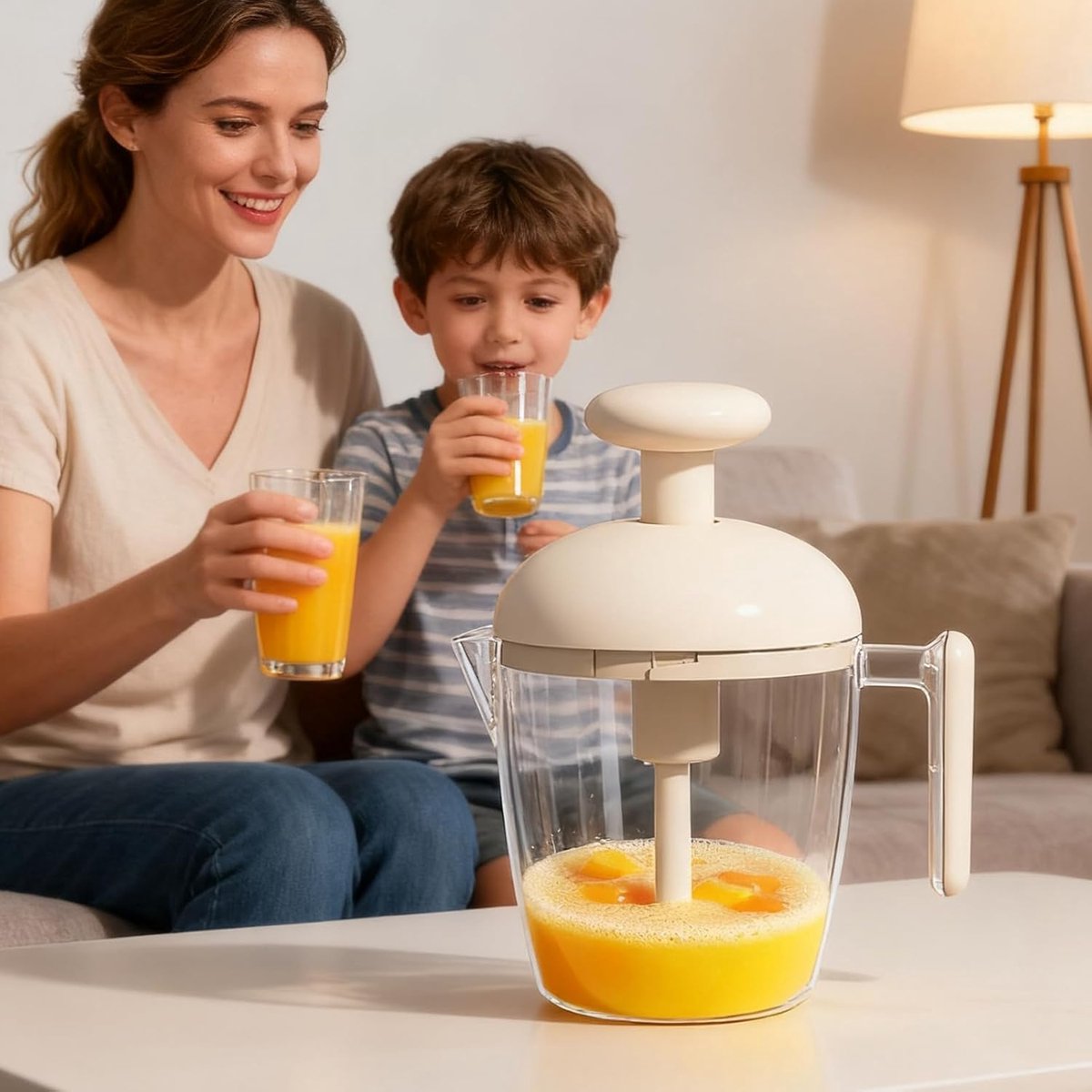 Mixing Cup - Blender - Kitchen Tool - Whisk - Hand Press - Transparent Housing - Portable - Suitable for V1188-ZXY-10585