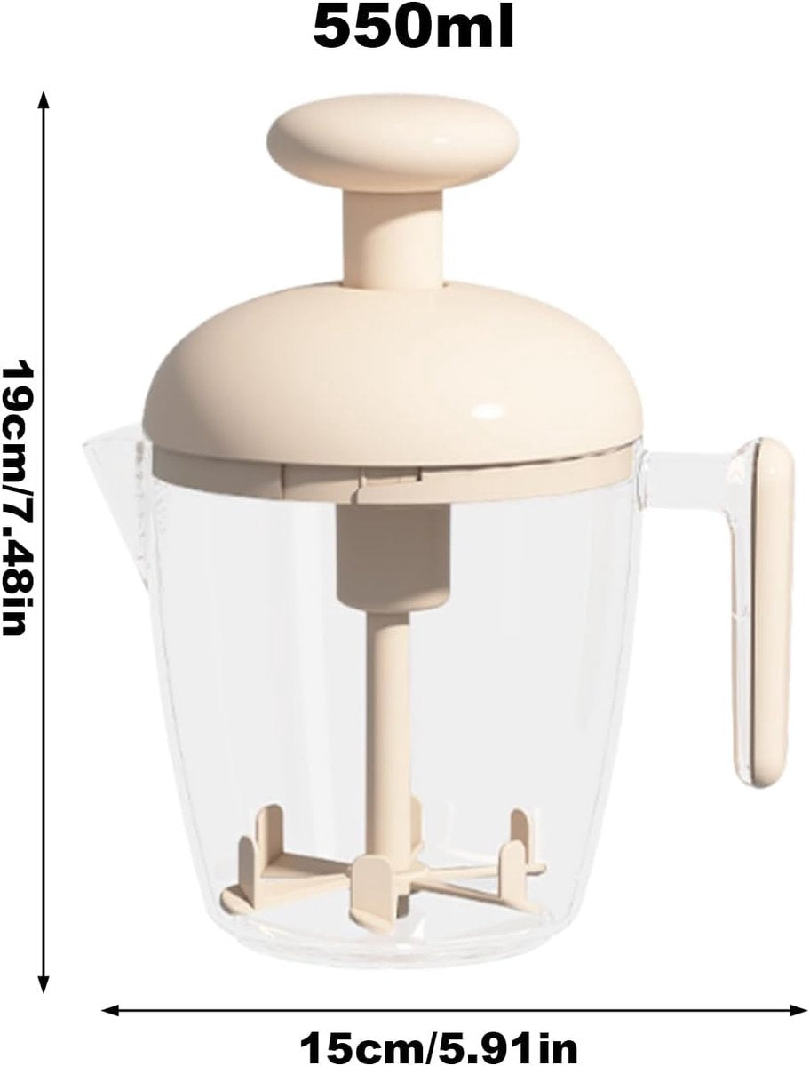 Mixing Cup - Blender - Kitchen Tool - Whisk - Hand Press - Transparent Housing - Portable - Suitable for V1188-ZXY-10585