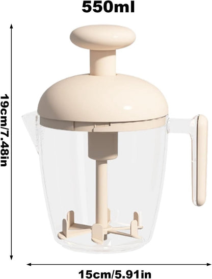 Mixing Cup - Blender - Kitchen Tool - Whisk - Hand Press - Transparent Housing - Portable - Suitable for V1188-ZXY-10585