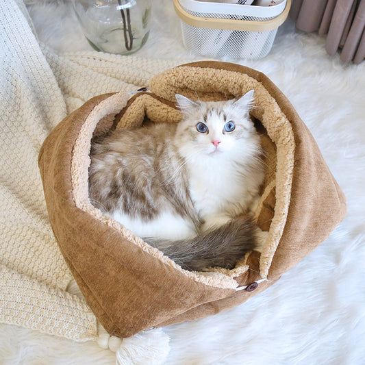 Dog Bed - Cat Bed - Dog Mat - 2-in-1 Warm Cat Bed - Pet Bed - Cat Sofa - Cat - Soft and Fluffy - 70*50cm V1188-ZXY-10593