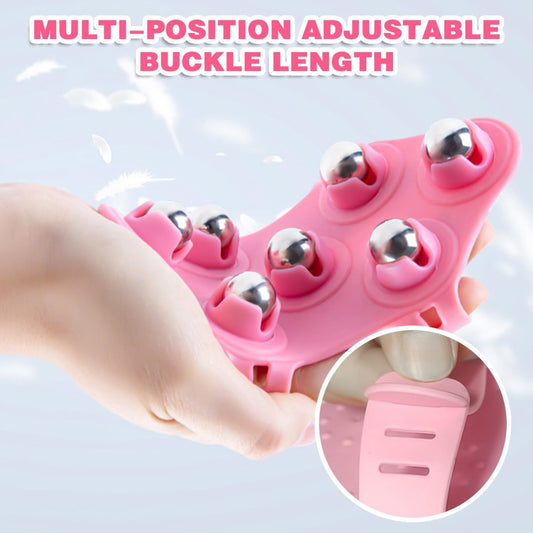 Ball Massage Gloves - Massage Gloves - Portable Body Massage Roller - Palm-Shaped Massage Gloves - Metal Ball V1188-ZXY-10594