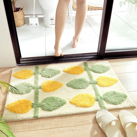 Non-slip bath mat - indoor/outdoor living room, kitchen, bedroom Non-slip bath mat - soft and absorbent bath V1188-ZXY-10602