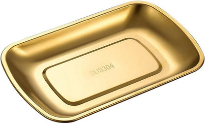 Snackbox Deli Box - Simple stainless steel snack bowl - Fruit and vegetable bowl (gold) V1188-ZXY-10604