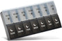 Storage Box - Vitamin Box Medicine Dispenser - Twice Daily (Black & White) V1188-ZXY-10617