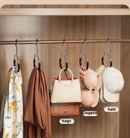 10-pack - Non-slip - Space-saving - Storage rack - Wardrobe belt/scarf hooks - Suitable for displaying hats, V1188-ZXY-10623