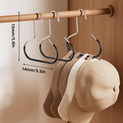 10-pack - Non-slip - Space-saving - Storage rack - Wardrobe belt/scarf hooks - Suitable for displaying hats, V1188-ZXY-10623