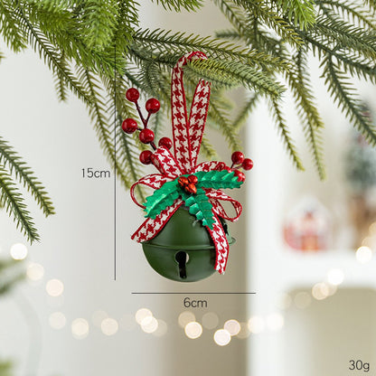 Decoration Christmas Bell Accessories with Bow - Wind Chime Pendant - Home Decoration (4 pieces) V1188-ZXY-10626