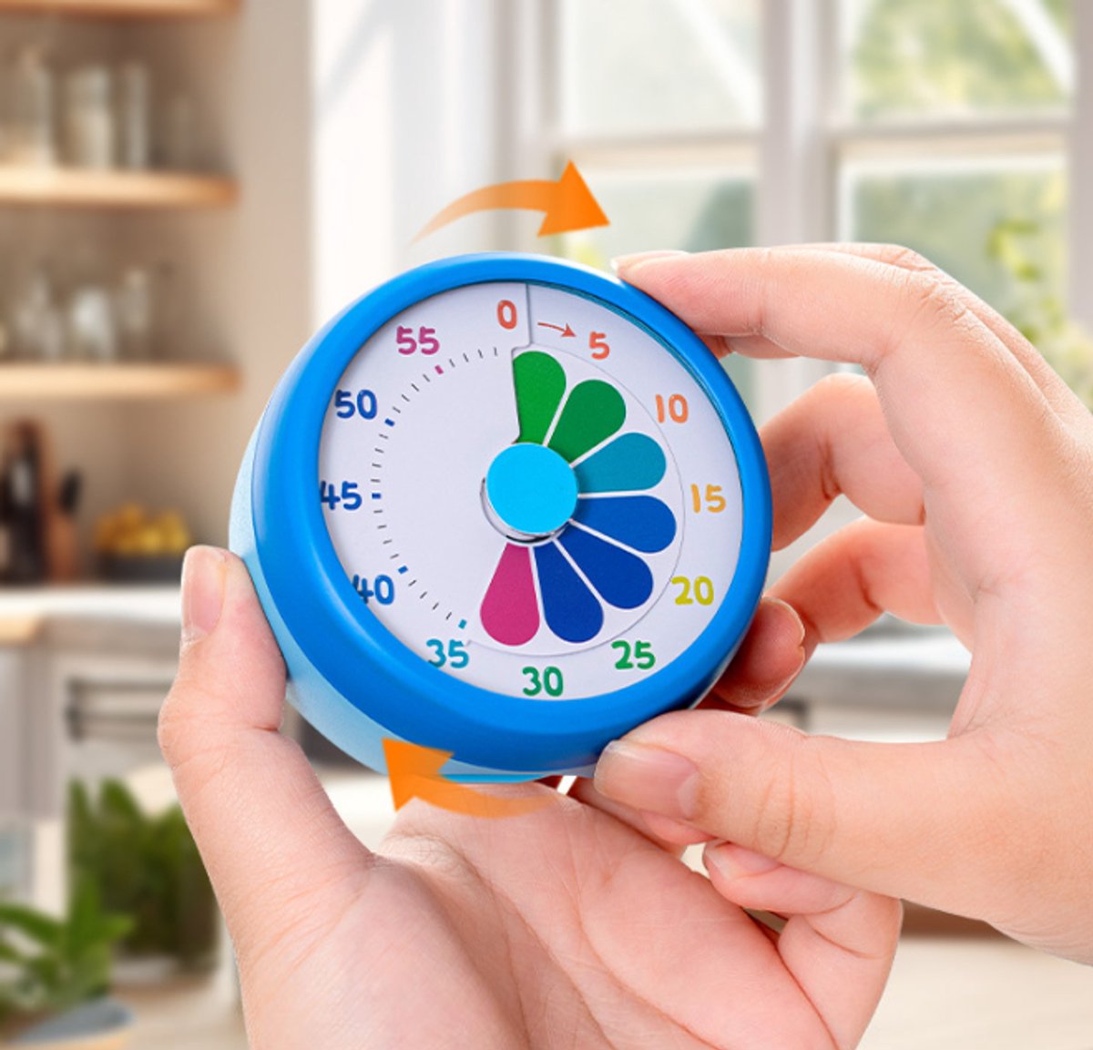 Kitchen Timer - Kitchen Timer - Timer - Digital Kitchen Timer - Child-Friendly Visual Mechanical Timer - V1188-ZXY-10629
