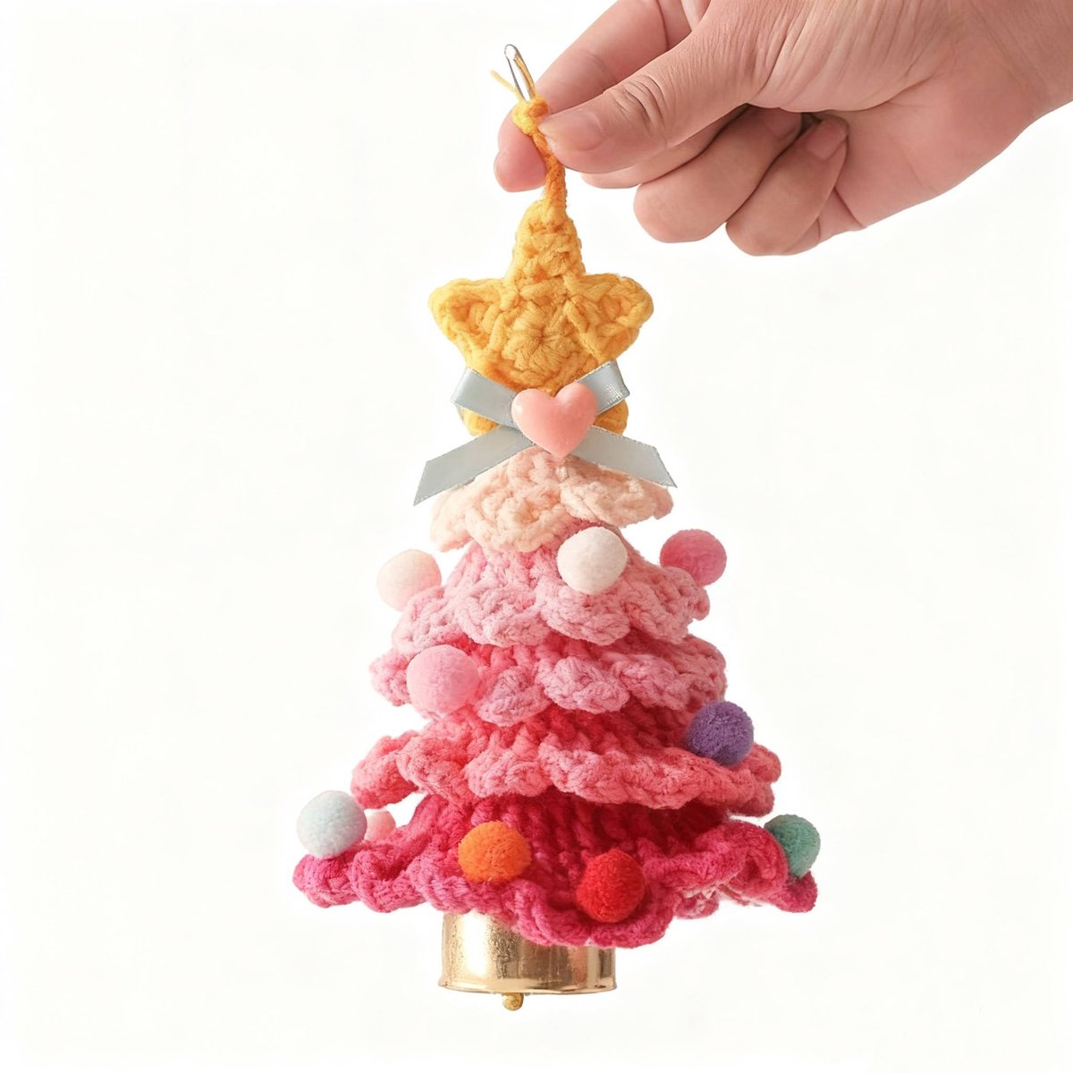 Christmas Decorations - Crochet Christmas Tree Bell Decorations - Small Christmas Decorations - Car V1188-ZXY-10635