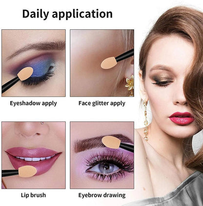 Eyeshadow Brushes - Eyeshadow Applicators - Eyeshadow Sponges - 50 pieces V1188-ZXY-10649