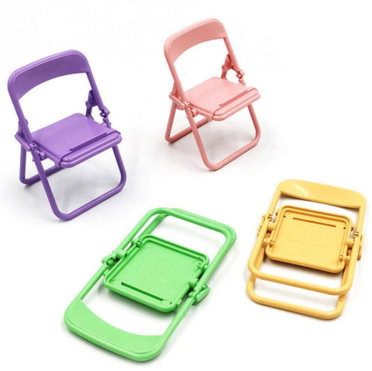 Creative Phone Holder - Foldable - Desktop - Macaron Color - Stool Stand - Ornament - Portable Lazy Stand - 5 V1188-ZXY-10655
