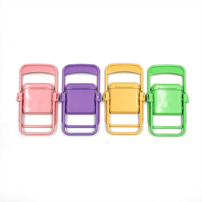 Creative Phone Holder - Foldable - Desktop - Macaron Color - Stool Stand - Ornament - Portable Lazy Stand - 5 V1188-ZXY-10655