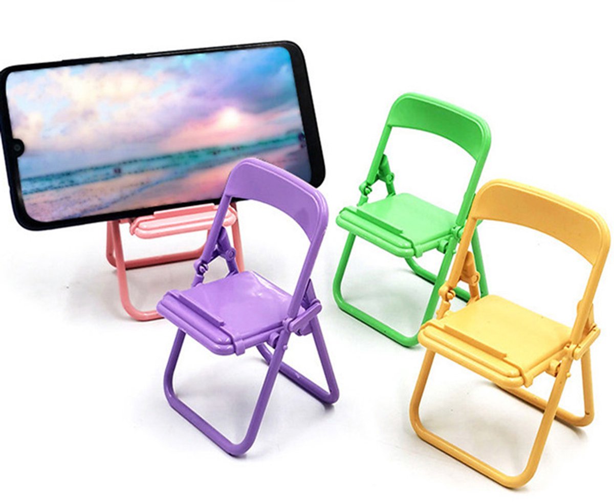 Creative Phone Holder - Foldable - Desktop - Macaron Color - Stool Stand - Ornament - Portable Lazy Stand - 5 V1188-ZXY-10655