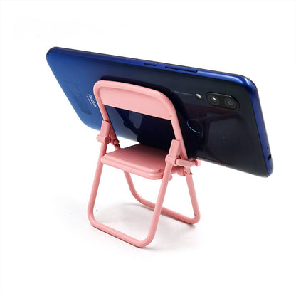 Creative Phone Holder - Foldable - Desktop - Macaron Color - Stool Stand - Ornament - Portable Lazy Stand - 5 V1188-ZXY-10655