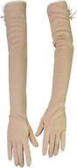 Lightweight Sun Gloves for Women - Summer UV Protection - Long Cotton Gloves (Khaki) V1188-ZXY-10656