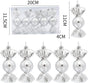 Christmas Decorations - Christmas Decorations - Painted Candy Christmas Tree Decorations - Silver (5 per box) V1188-ZXY-10658