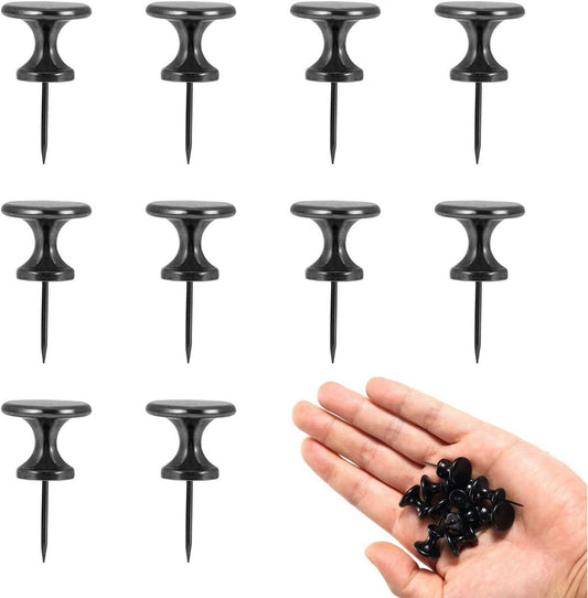 10 Large Metal Snaps - Black Metal Snaps for Notice Boards - Great for Office Wall Decor - Home or Classroom V1188-ZXY-10659