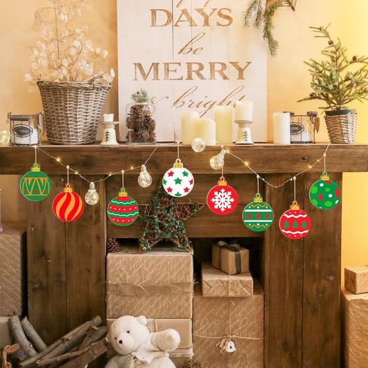Christmas Decorations - Ornaments - DIY - Christmas Gifts - Wooden Christmas Decorations - Party Decorations V1188-ZXY-10666