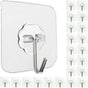 Self-adhesive hooks - transparent - waterproof - self-adhesive wall hooks - suitable for keys - bathroom, V1188-ZXY-10675