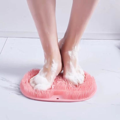 Bathroom Scrubber Mat - Non-Slip Silicone Massage Mat - Shower Back Scrubber - Massage Mat with Non-Slip V1188-ZXY-10678