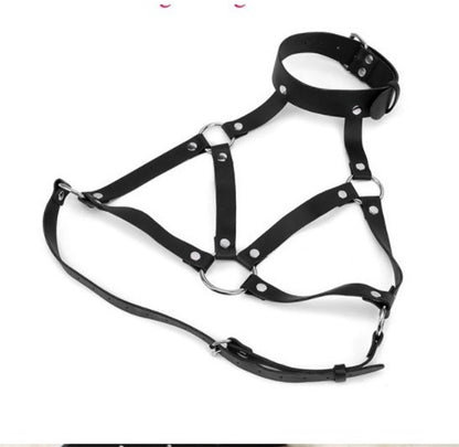 Bra Straps - Punk Cupless Bra Straps - Bra Tops - Bra Support - Bra Chains V1188-ZXY-10680