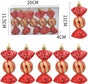Christmas Decorations - Christmas Decorations - Painted Candy Christmas Tree Decorations - Red (5 per box) V1188-ZXY-10689
