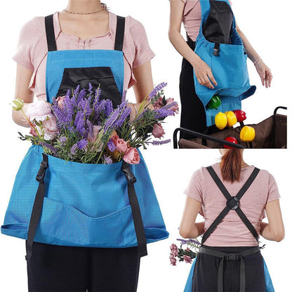 Apron Picking Bag - Large Outdoor Picking Bag - Gardening - Harvest Apron with Quick Release - Backpack Tools V1188-ZXY-10690