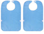 2-Pack - Stain-Resistant Feeding Bibs - Adjustable - Elderly Care Bibs - Light Blue V1188-ZXY-10691