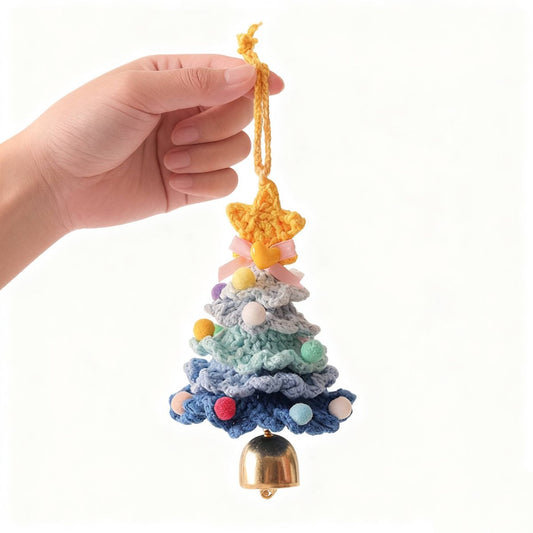 Christmas Decorations - Crochet Christmas Tree Bell Decorations - Small Christmas Decorations - Car V1188-ZXY-10696