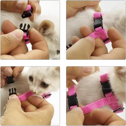 Cat Harnesses & Leashes - Cat Harnesses with Leashes - Anti-Escape Cat Leash Sets - Adjustable Soft Kitten V1188-ZXY-10704