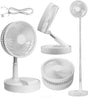 Folding Desk Fan - Adjustable Design - Cordless & Versatile - Foldable Standing Desk Fan V1188-ZXY-10706