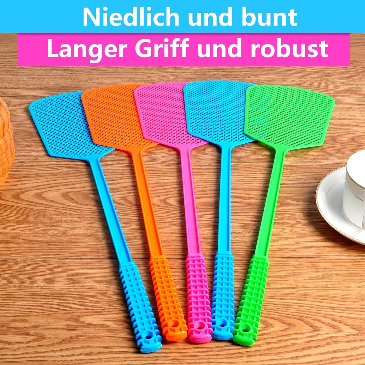 Fly Swatters - Fly Swatters - Mosquito Repellent - 5 Stable Fly Swatters V1188-ZXY-10708
