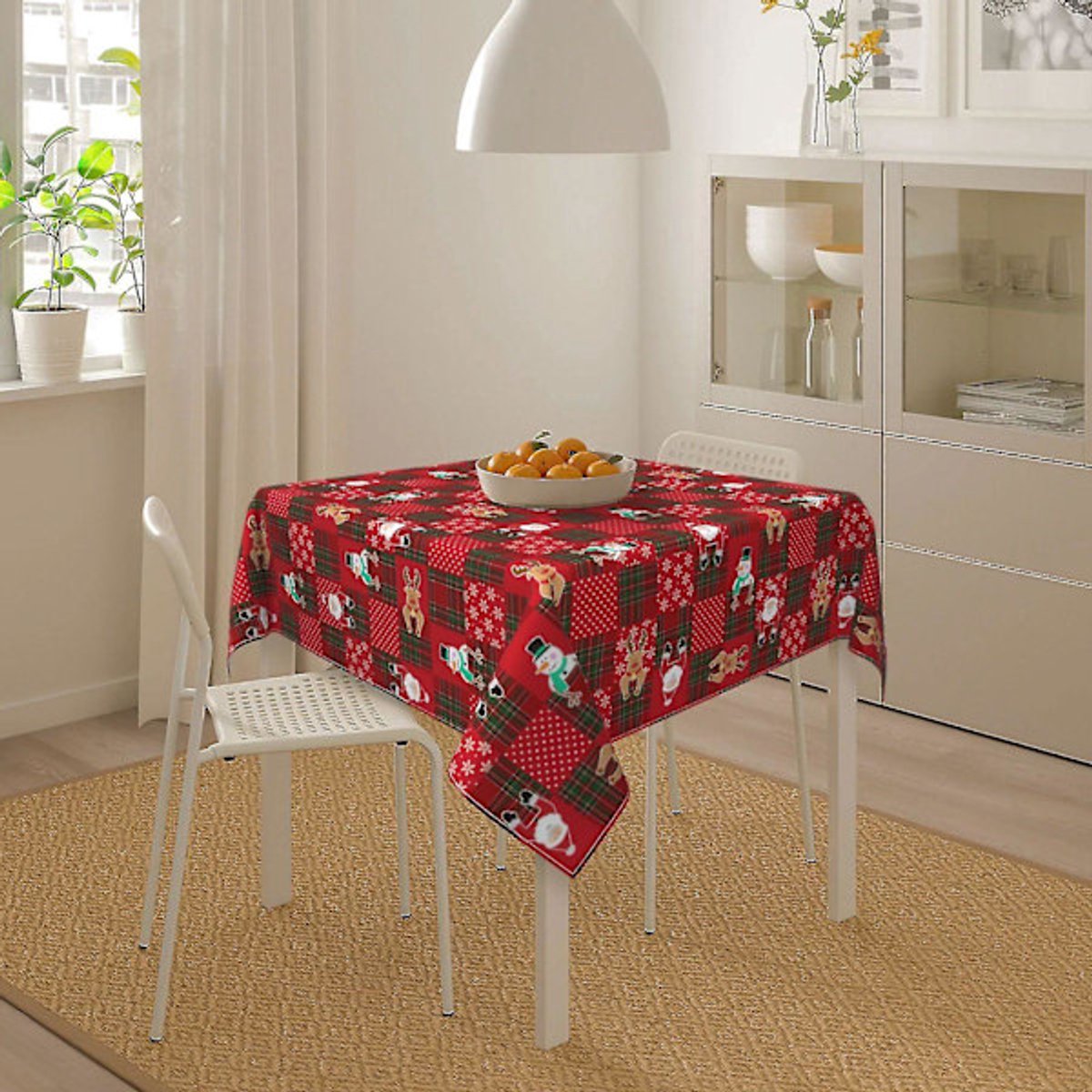 Tablecloth - Square - Round - 60x60 inches - Dining Room - Garden V1188-ZXY-10712