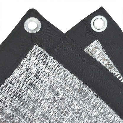 Reflective Aluminum Curtain Net with Eyelets - Sun Protection Cover - 6.5 ft x 6 ft V1188-ZXY-10717