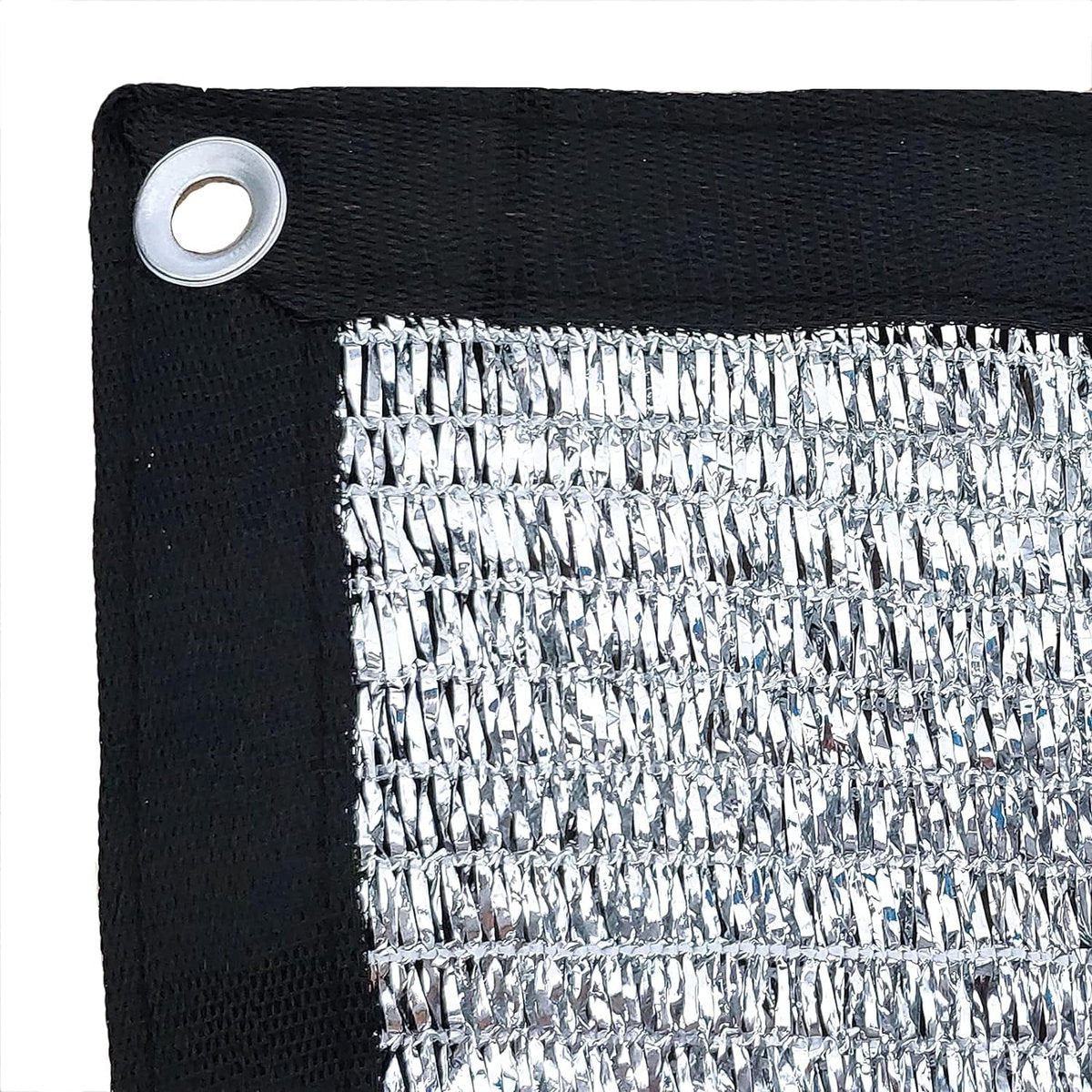 Reflective Aluminum Curtain Net with Eyelets - Sun Protection Cover - 6.5 ft x 6 ft V1188-ZXY-10717