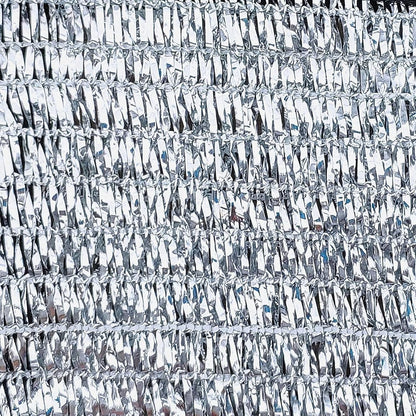 Reflective Aluminum Curtain Net with Eyelets - Sun Protection Cover - 6.5 ft x 6 ft V1188-ZXY-10717